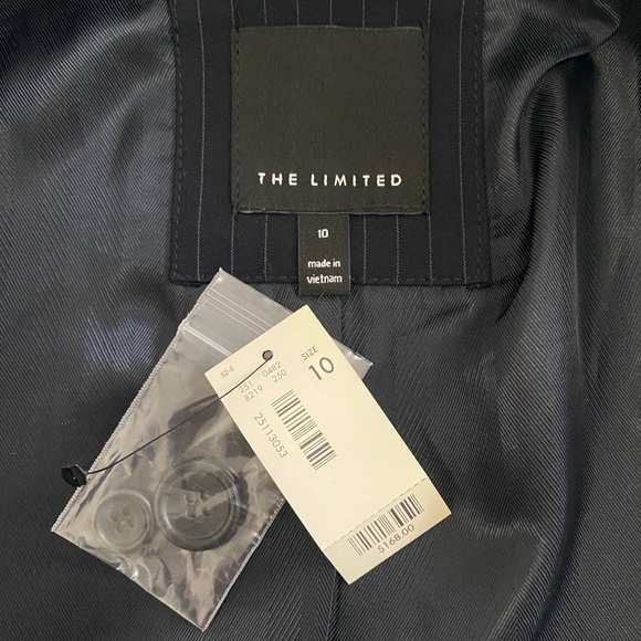 Women’s New Navy Pinstriped Blazer - Picture 7 of 9